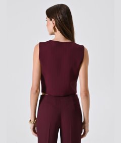 Gilet Sartoriale Rosso Rinascimento | Tocco di Carattere