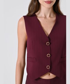 Gilet Sartoriale Rosso Rinascimento | Tocco di Carattere