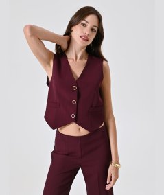 Gilet Sartoriale Rosso Rinascimento | Tocco di Carattere