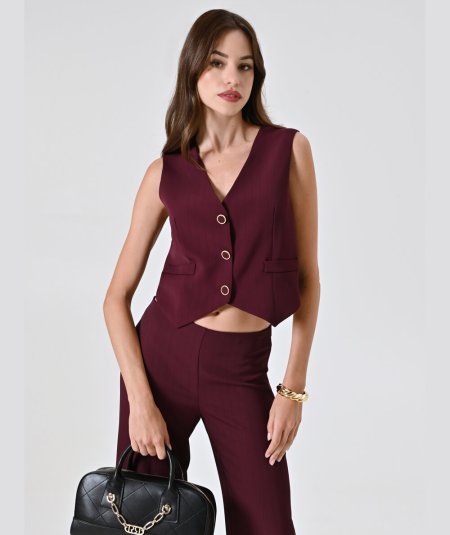 Gilet Sartoriale Rosso Rinascimento | Tocco di Carattere