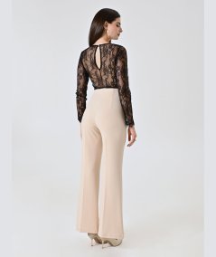 Pantalone Scuba con 6 Bottoni Rinascimento | Beige o Blu