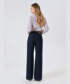 Pantalone Palazzo Blu Rinascimento | Eleganza Fluida