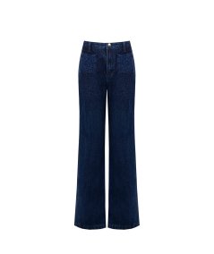 Pantalone Palazzo Blu Rinascimento | Eleganza Fluida