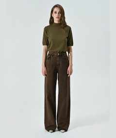 Jeans Color Cioccolato Rinascimento | Tocco di Tendenza