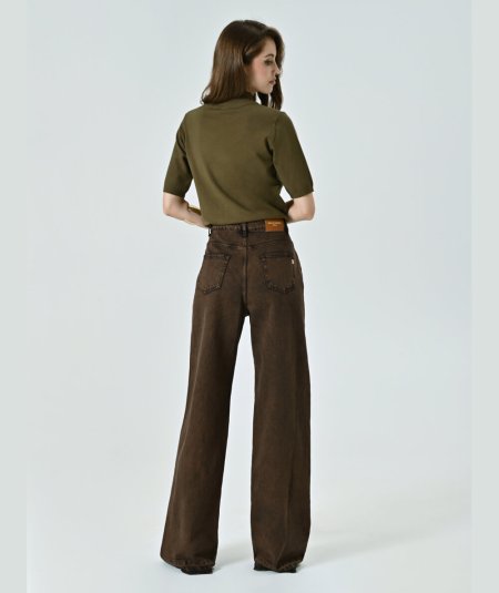 Jeans Color Cioccolato Rinascimento | Tocco di Tendenza