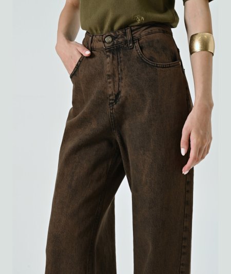 Jeans Color Cioccolato Rinascimento | Tocco di Tendenza