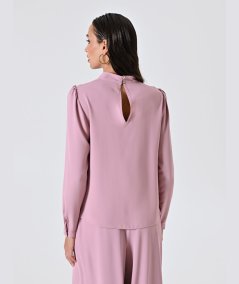 Blusa Sfiancata Rinascimento | Raffinatezza Malva o Panna