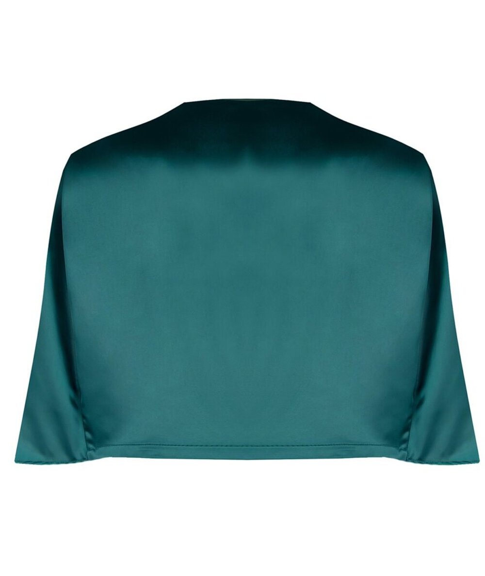 Coprispalle in Raso Verde Rinascimento | Tocco Finale Elegante