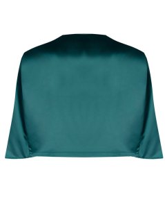 Coprispalle in Raso Verde Rinascimento | Tocco Finale Elegante