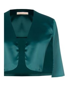 Coprispalle in Raso Verde Rinascimento | Tocco Finale Elegante