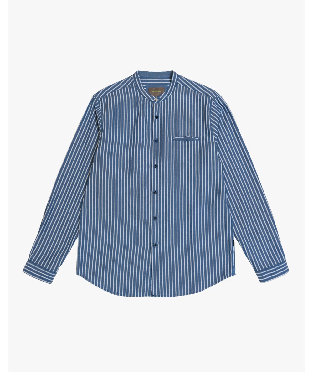 Camicia Blu Scuro Uomo Gianni Lupo GL7809S - Eleganza Scura e Raffinata