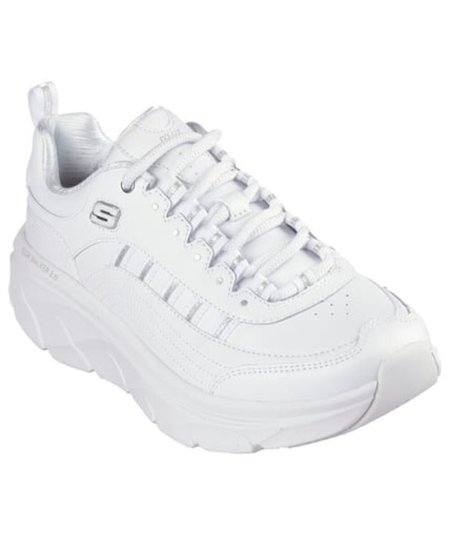 Skechers D'LUX WALKER 2.0-GOLDEN STEP - Donna Bianco Argento - 150106