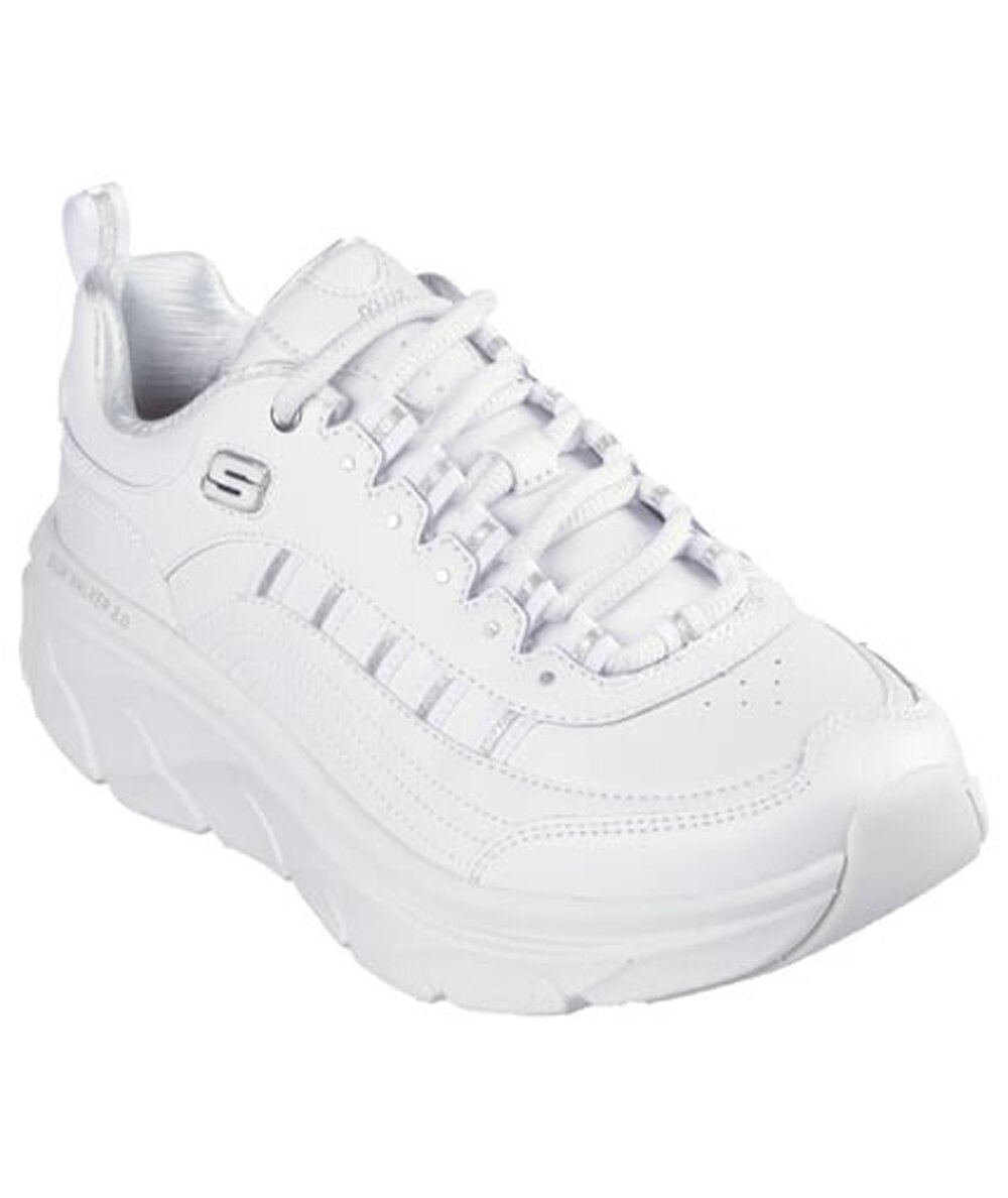 Skechers D'LUX WALKER 2.0-GOLDEN STEP - Donna Bianco Argento - 150106