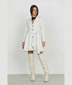 Cappotto Donna Relish Palmast Avorio con Cintura - RDA2505550004
