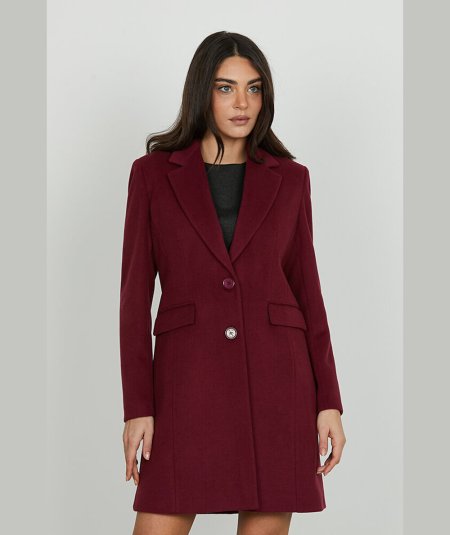 Cappotto Donna Relish Baron Prugna 2 Bottoni - RDA2505550038