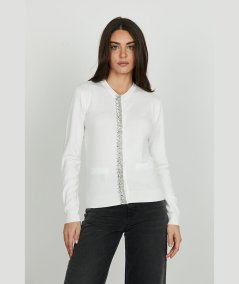 Cardigan Donna Relish Lanai Latte con Applicazioni - RDA2502605016