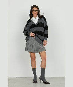 Gonna Corta Relish Zaira_Qu Nera con Pieghe - RDA2504091005