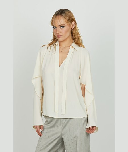 Blusa Donna Relish Manusar Avorio con Fusciacca - RCA2503009006