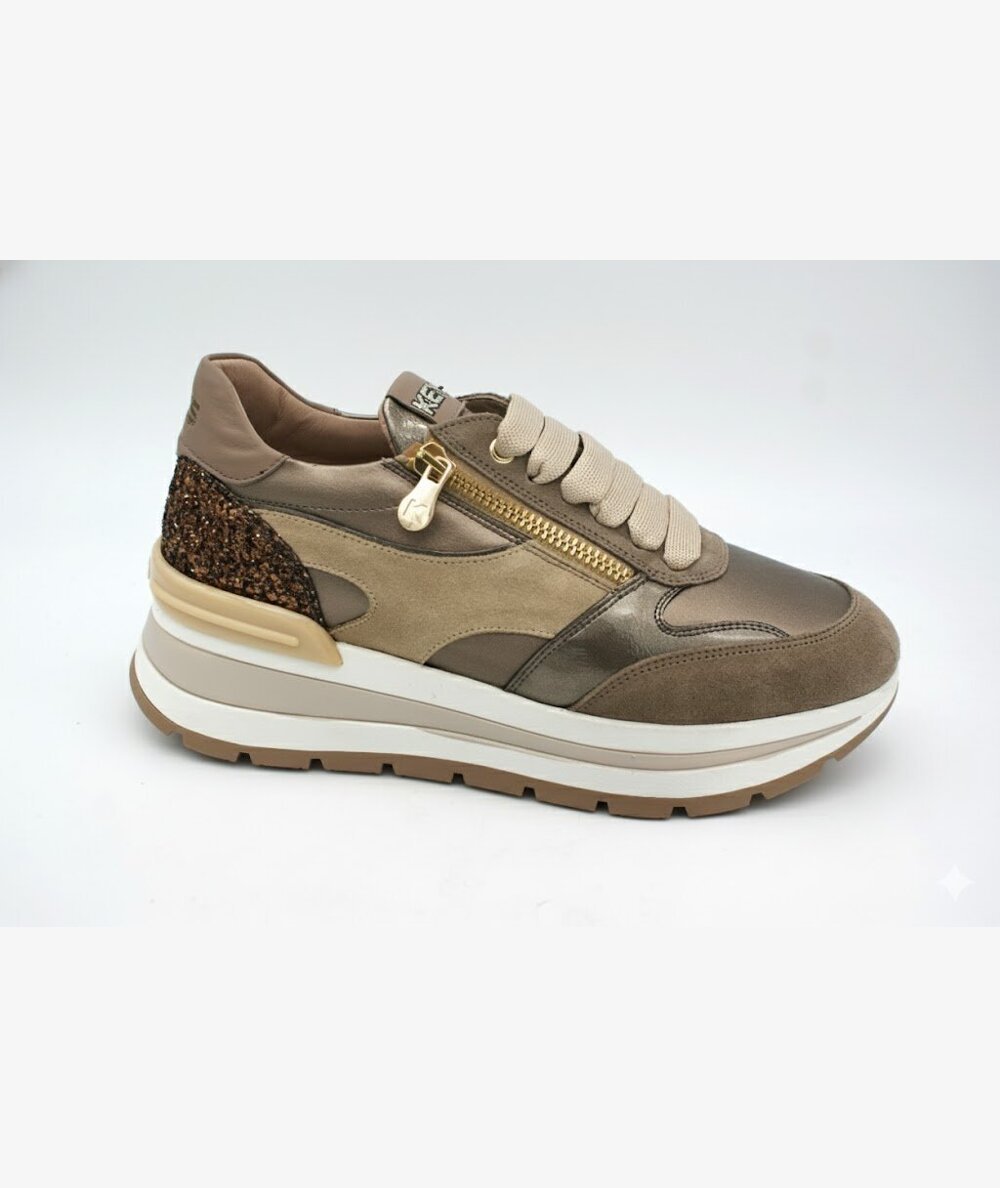 Sneakers KEYS Nocciola Beige - K-11230 - Scarpe Donna