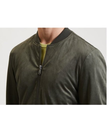 Giubbino Ecopelle Gianni Lupo Verde Militare - GL9715