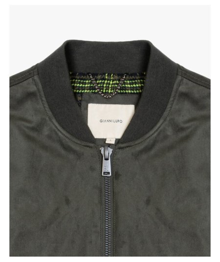 Giubbino Ecopelle Gianni Lupo Verde Militare - GL9715