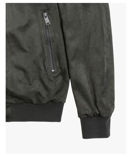 Giubbino Ecopelle Gianni Lupo Verde Militare - GL9715