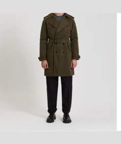 Trench Uomo Gianni Lupo Verde Militare - GL5207BD