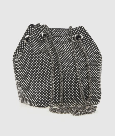 Pochette da Sera Nero Verde Fashion 01-0002016