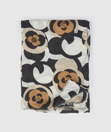 Scialle Nero Verde Fashion 03-0002504