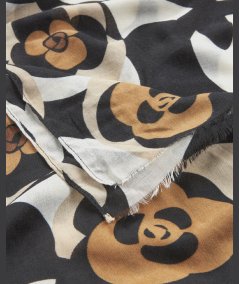 Scialle Nero Verde Fashion 03-0002504