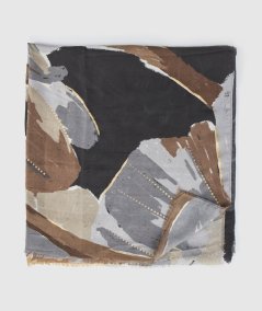 Scialle Nero Verde Fashion 03-0002506