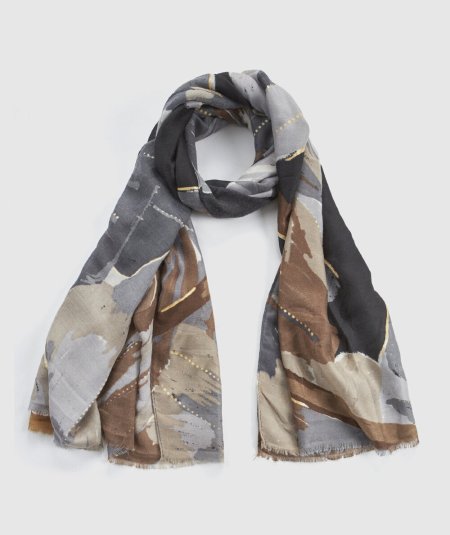 Scialle Nero Verde Fashion 03-0002506