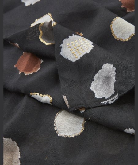 Scialle Nero Verde Fashion 03-0002527