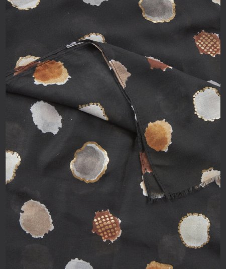 Scialle Nero Verde Fashion 03-0002527