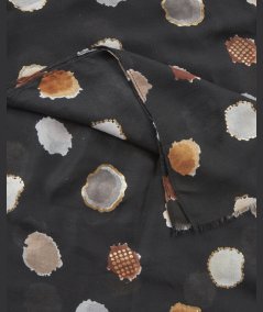 Scialle Nero Verde Fashion 03-0002527