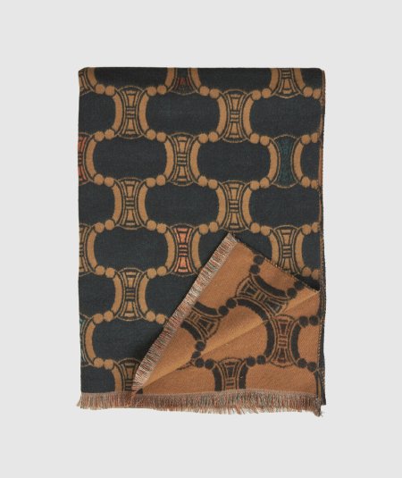 Sciarpa Nero Verde Fashion 06-0001305