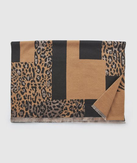 Sciarpa Marrone Verde Fashion 06-0001344