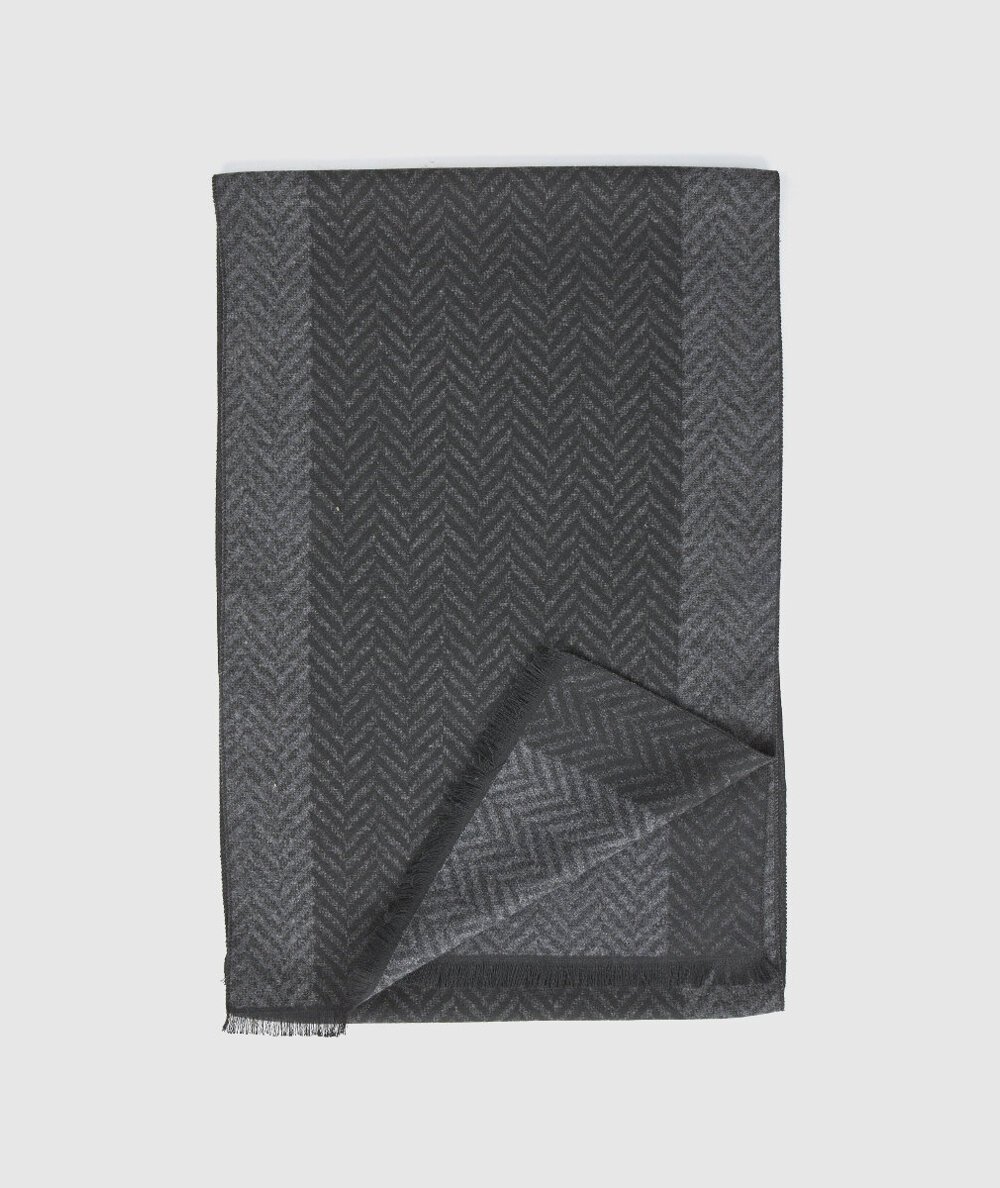 Sciarpa Uomo Nero Verde Fashion 59-0000101