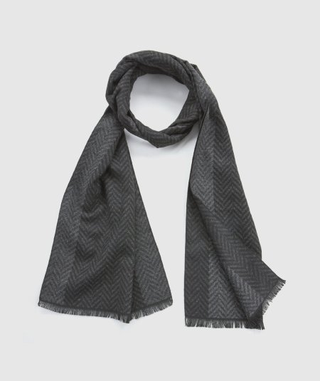 Sciarpa Uomo Nero Verde Fashion 59-0000101