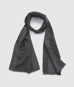 Sciarpa Uomo Nero Verde Fashion 59-0000101