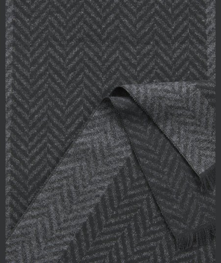 Sciarpa Uomo Nero Verde Fashion 59-0000101