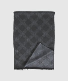 Sciarpa Uomo Nero Verde Fashion 59-0000111