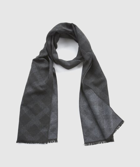 Sciarpa Uomo Nero Verde Fashion 59-0000111