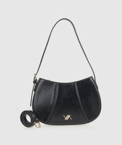 Borsa a Spalla Verde 16-0008122 Nero - Shoulder Bag Shoulder Bag Nero Verde. Rig