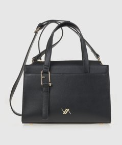 Borsa Tote Verde 16-0008129 Nero - Shopper Tote Bag Nero linea Verde. Maxiborsa