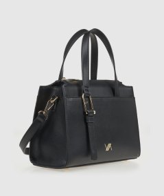 Borsa Tote Verde 16-0008129 Nero - Shopper Tote Bag Nero linea Verde. Maxiborsa