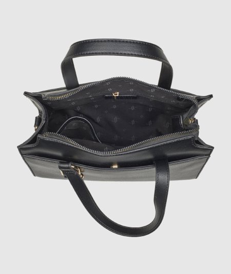 Borsa Tote Verde 16-0008129 Nero - Shopper Tote Bag Nero linea Verde. Maxiborsa