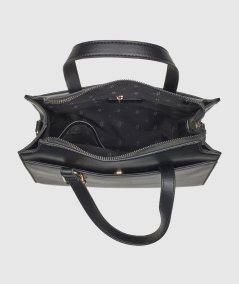 Borsa Tote Verde 16-0008129 Nero - Shopper Tote Bag Nero linea Verde. Maxiborsa