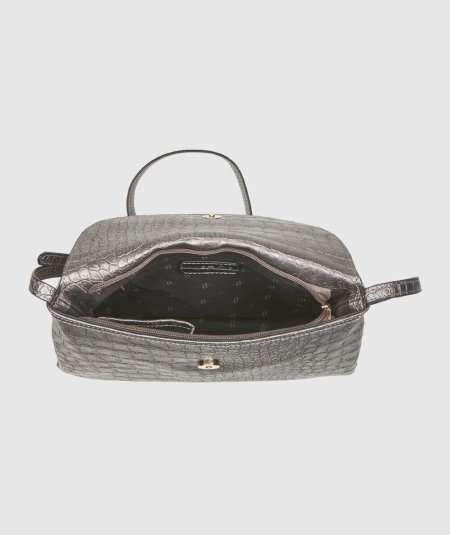 Tracolla Verde 16-0008155 Nero - Crossbody Borsa Crossbody Nero Verde. La pochet