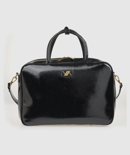 Borsa Tote Verde 16-0008172 Nero - Shopper Tote Bag Nero linea Verde. Compatta e